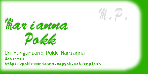 marianna pokk business card